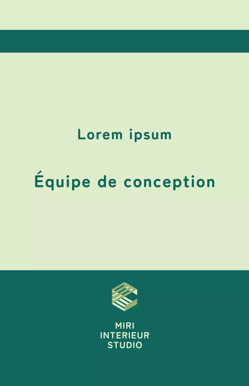 Drapeau à fenêtre avec nom de l'équipe dans une palette de couleurs vertes