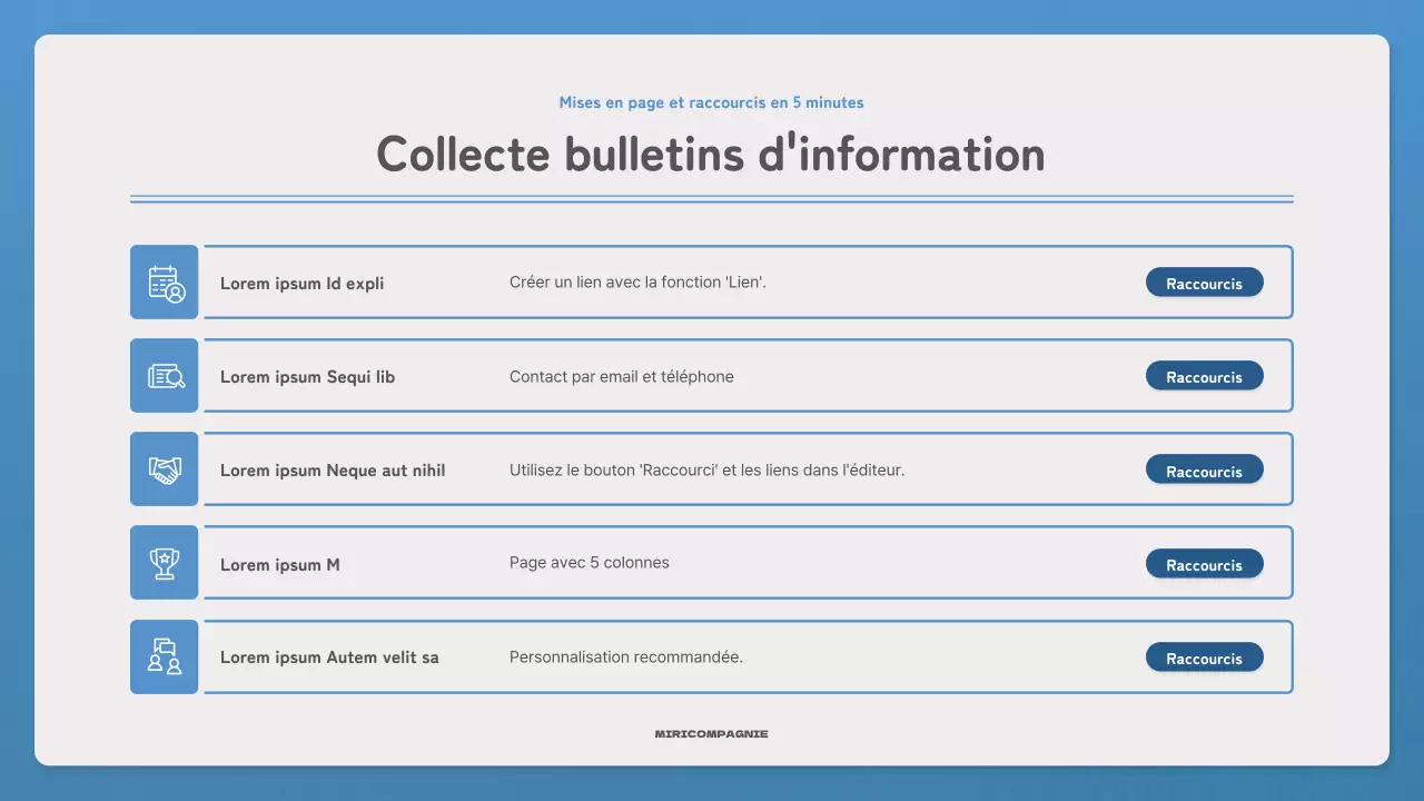 Faites la promotion de votre lettre d'information avec une lettre simple en bleu et bleu marine