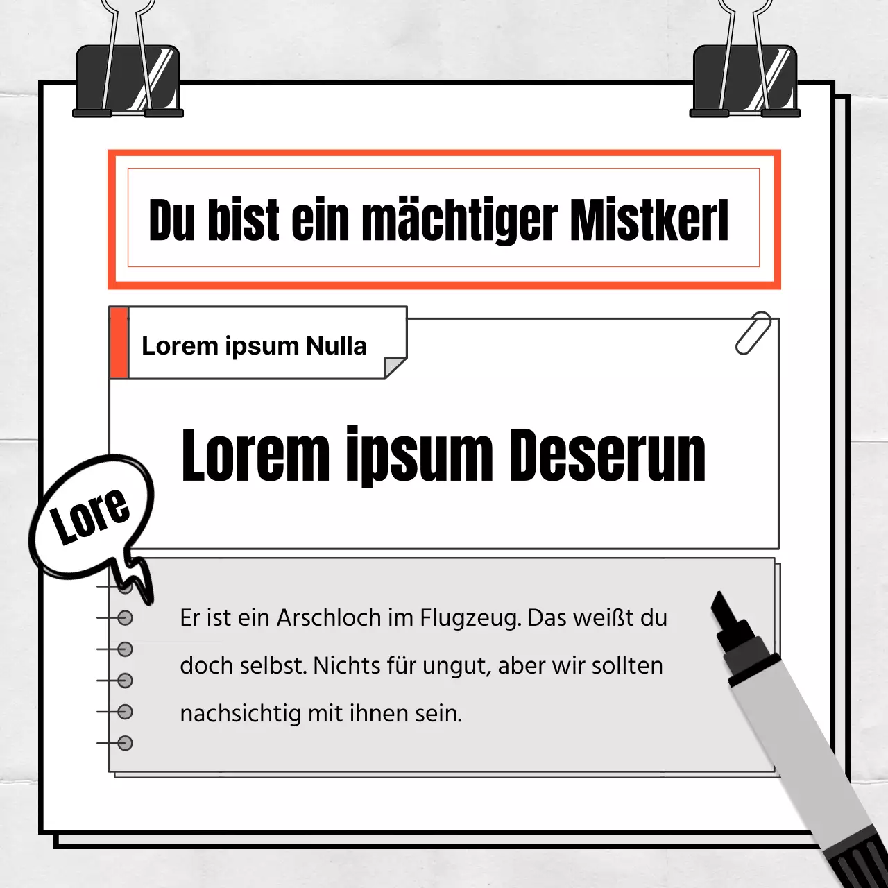 Ein einfacher, blau-weißer, alberner Diagnosetest