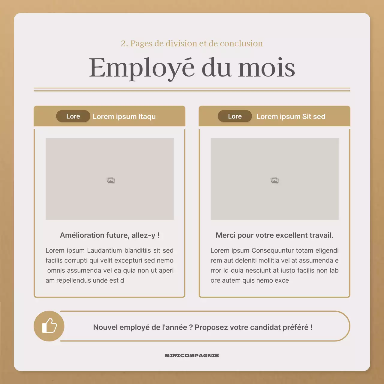 Une lettre d'automne simple en beige et marron Lettre d'information