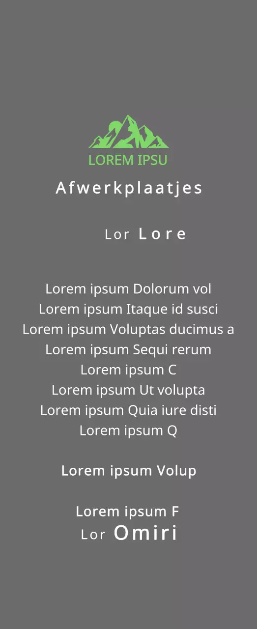 Berg club finisher's plaquette met club logo concept met groene berg illustratie