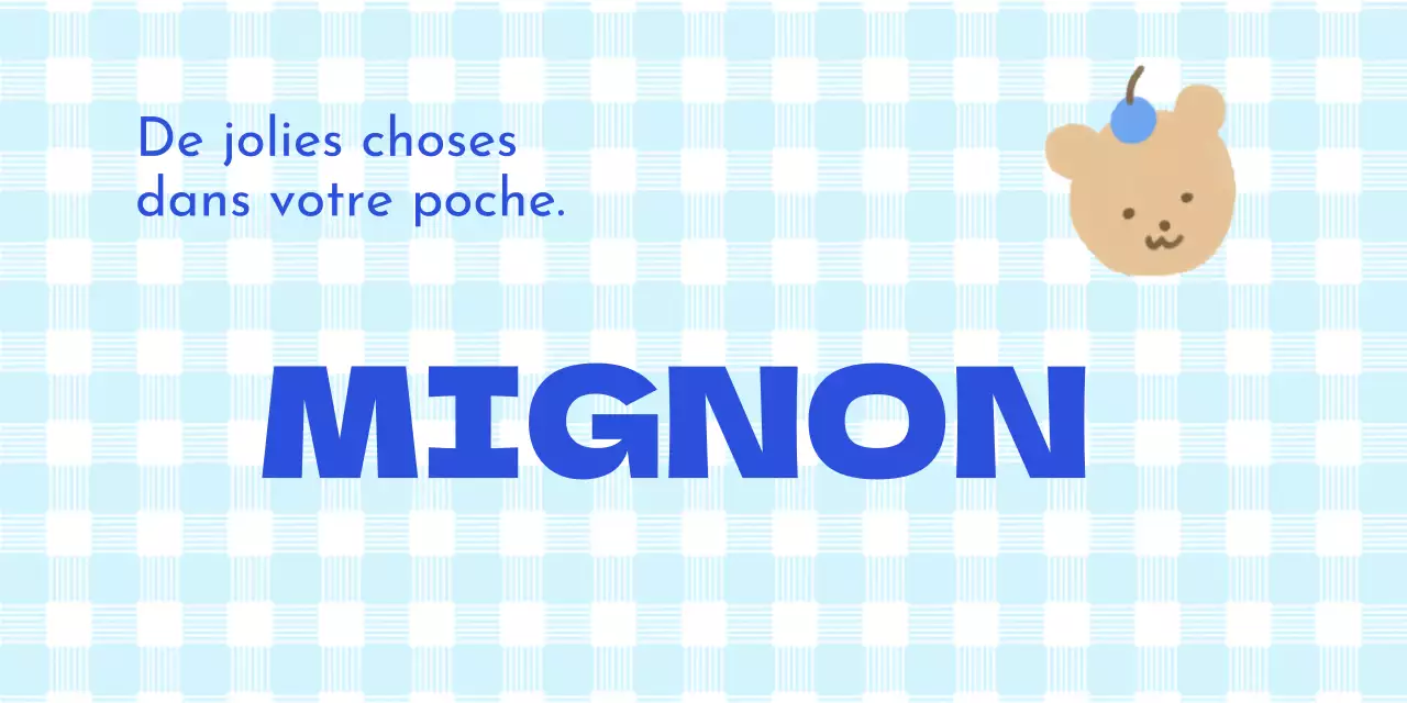 Pendentif à carreaux et à caractère mignon pour la marchandise de tête