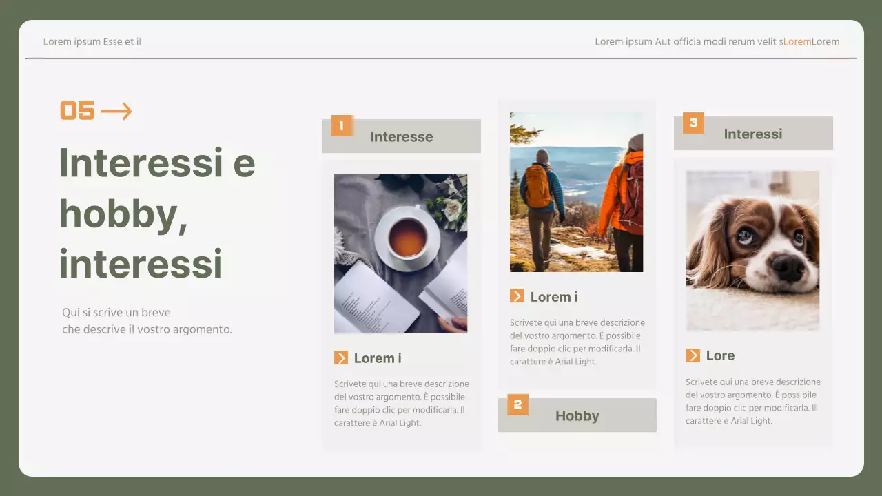 Lettera di presentazione aziendale semplice in giallo e cachi