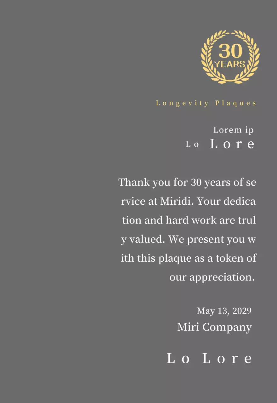 Plakat layanan panjang perusahaan dengan simbol pohon salam