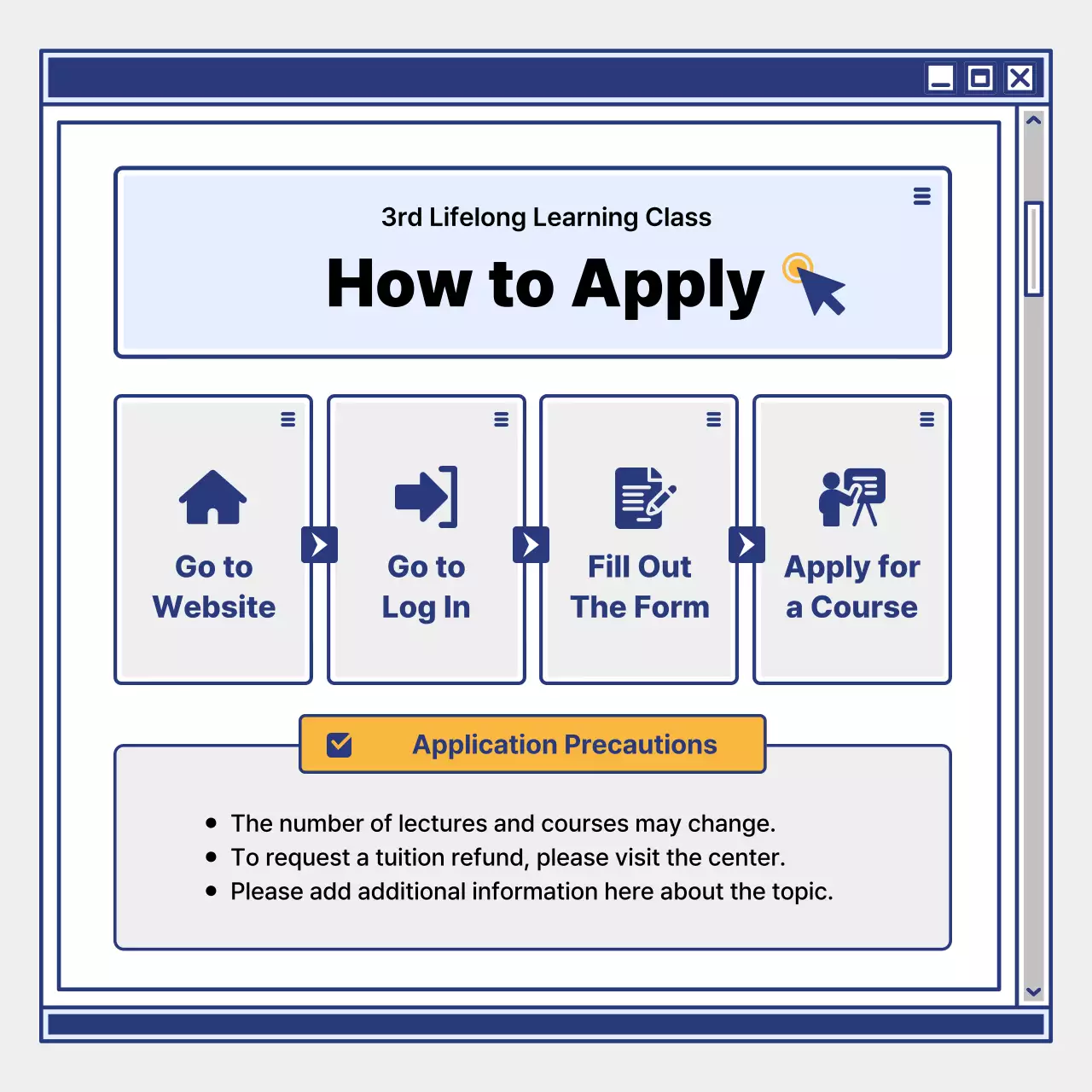 Blue Modern Education Promotion Instagram Carousel