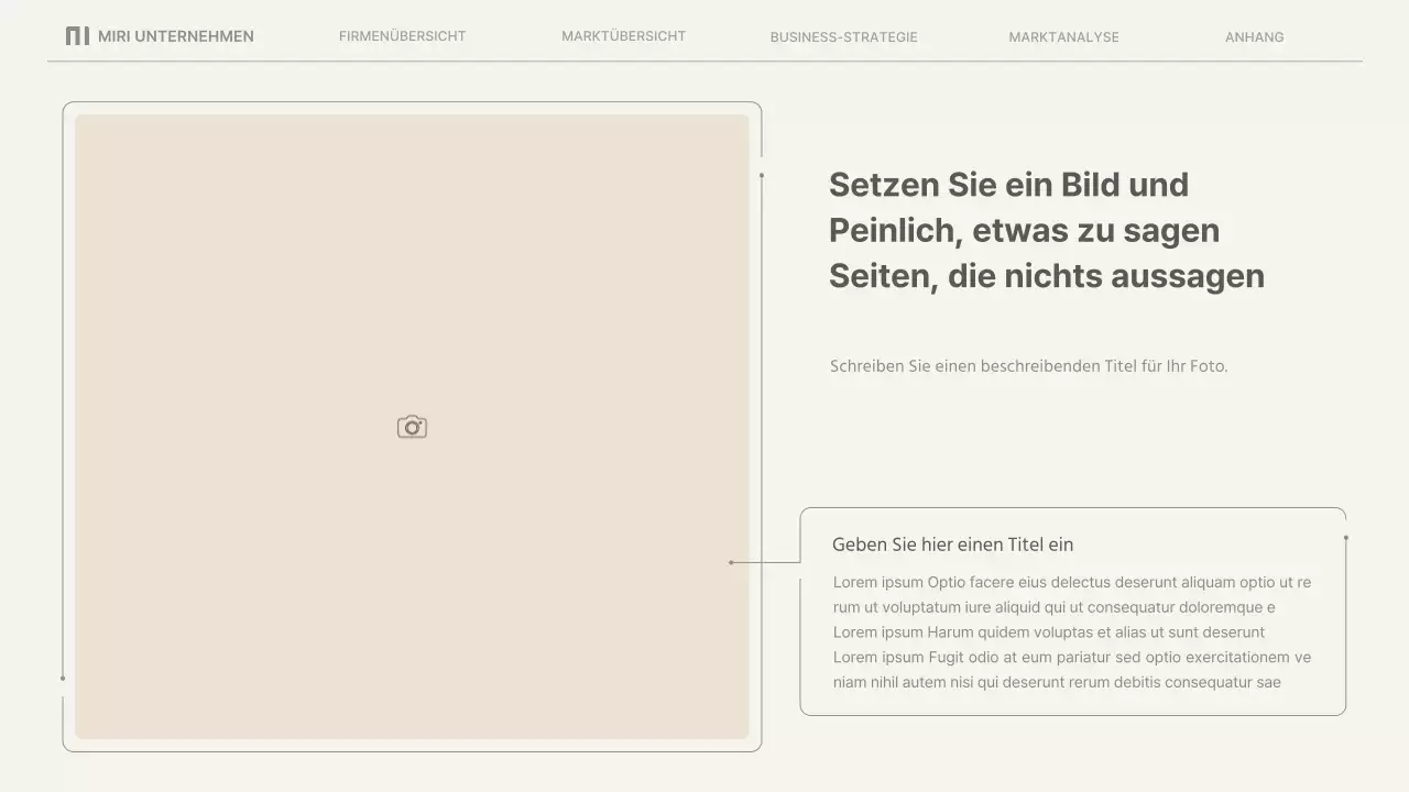 Einfache Geschäftsberichte in Beige