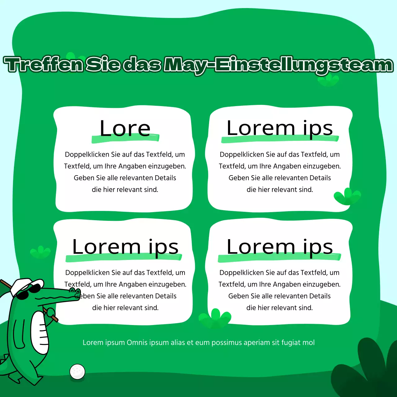  Kitschige Werbeanzeige eines Sportvereins in Grün und Hellblau