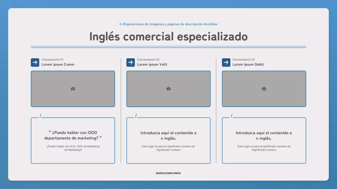 Promocione su boletín con una carta sencilla en azul y azul marino