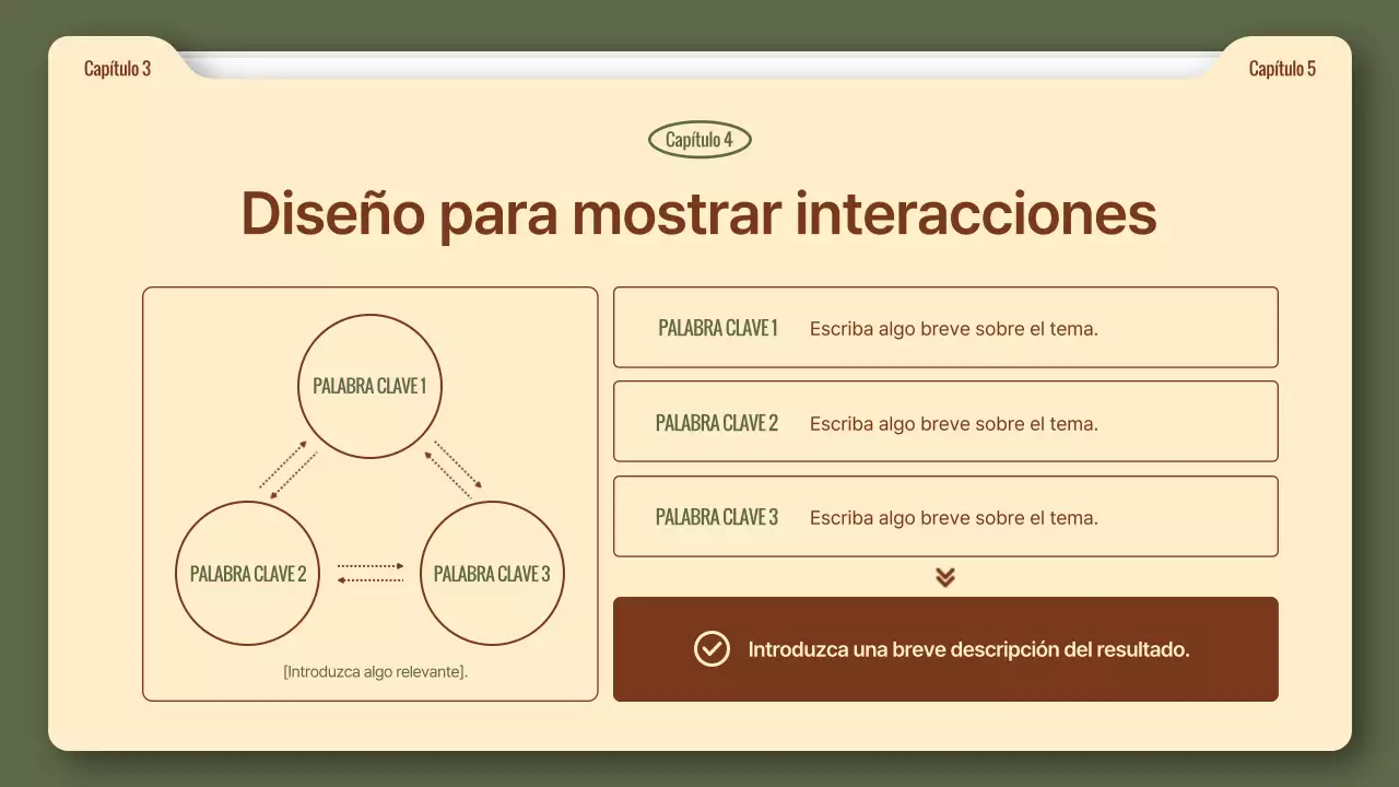Un sencillo informe de negocios en caqui y marrón