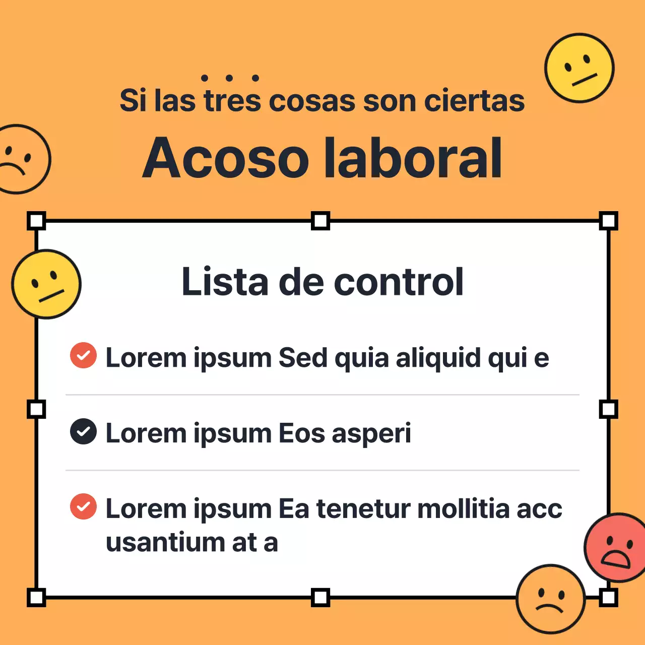 Un cuestionario kitsch rojo y amarillo sobre el acoso laboral en OX