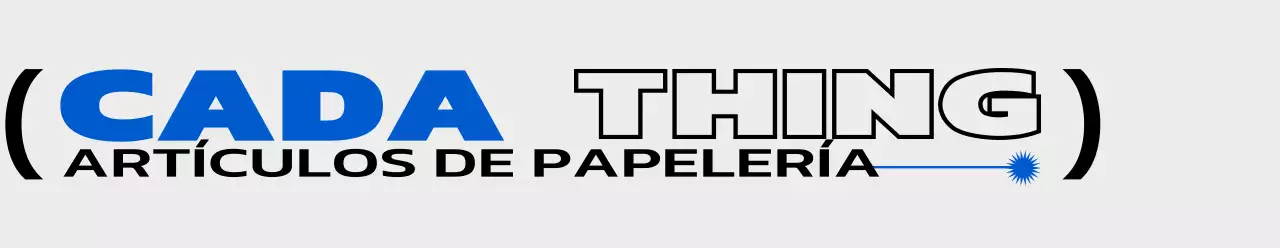 Para la tienda de atrezzo, acentuada con líneas y formas azules y negras