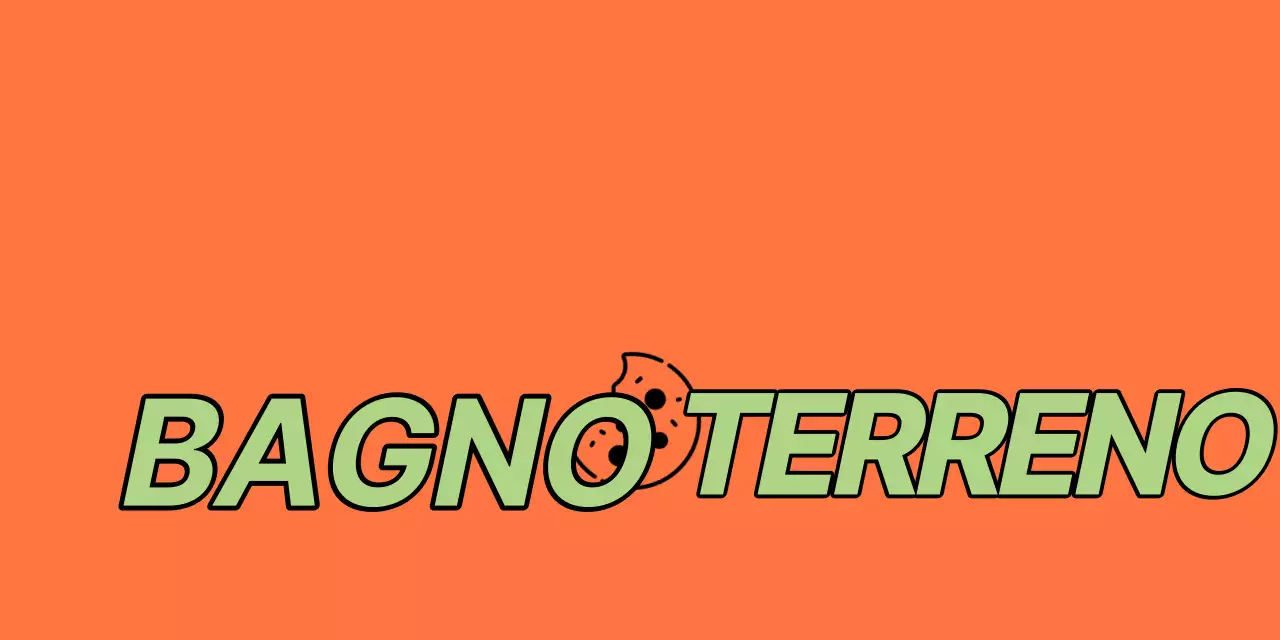 Bottega del caffè arancione e chartreuse per l'intestazione di biscotti