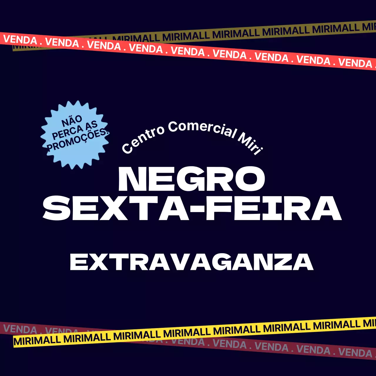 Anúncios da Black Friday na moda em preto e vermelho