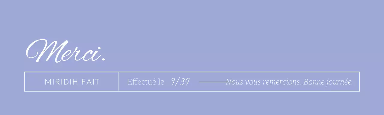 Marque Mauve shopping mall thank you header tack