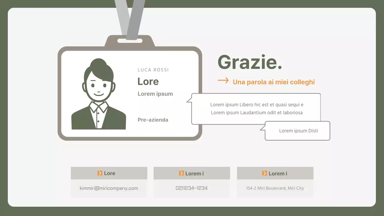 Lettera di presentazione aziendale semplice in giallo e cachi