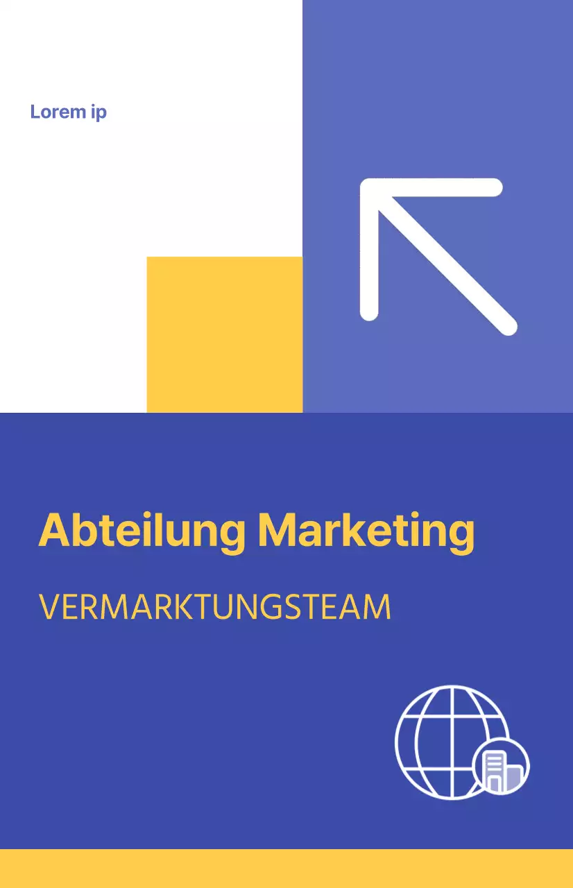 Einführung von Unternehmensabteilungen mit bunten und einzigartigen Konzepten