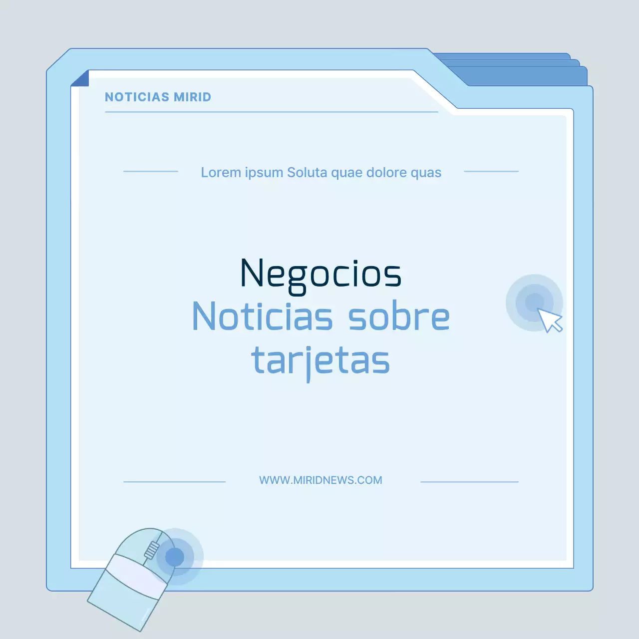 Tarjetas de visita modernas en azul claroNoticiasTutoriales