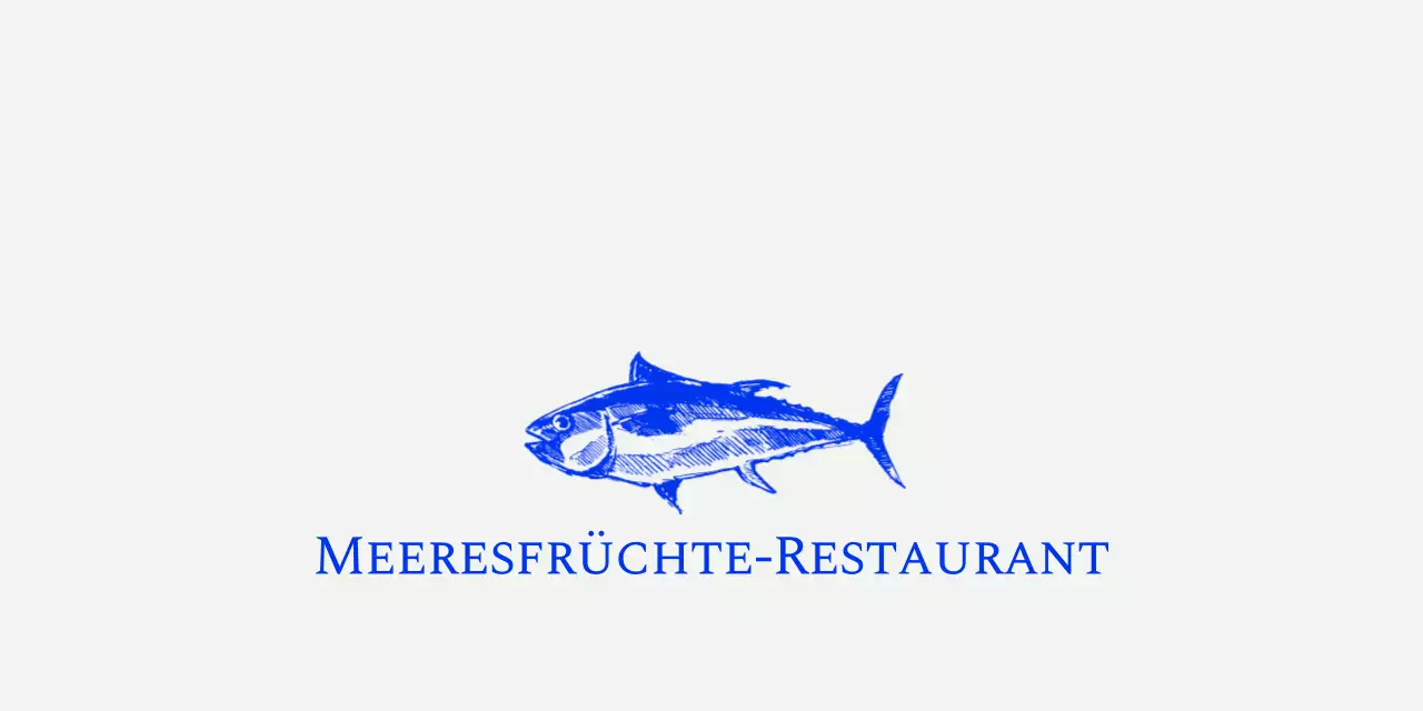 Blaue Meeresfrüchte-Restaurant-Artikel von Heathertack