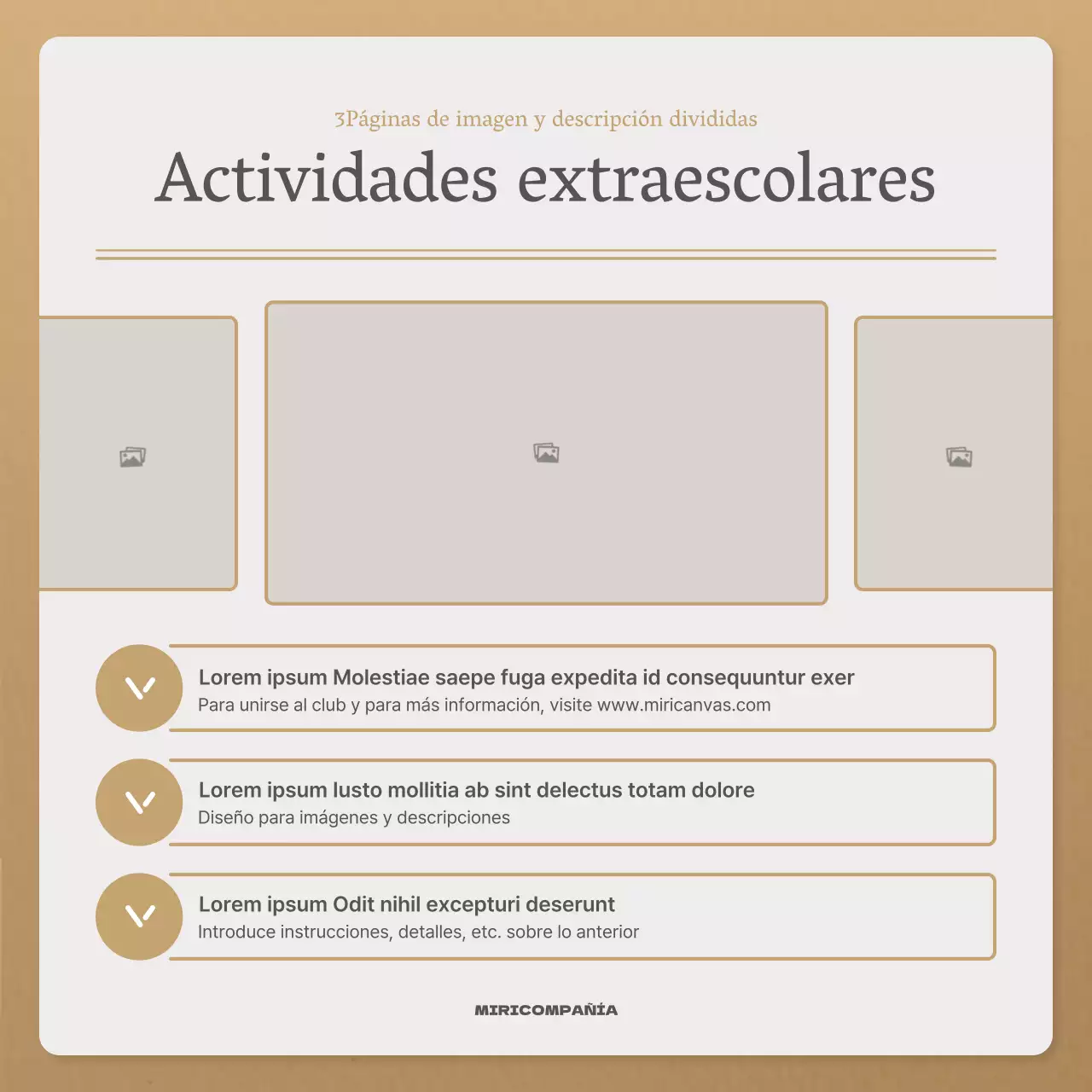 Una sencilla carta otoñal en beige y marrón newsletter post