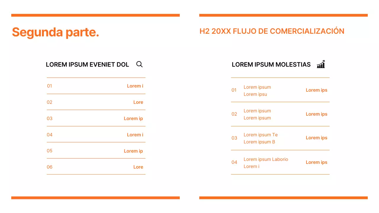 Informe sobre tendencias del marketing moderno en naranja