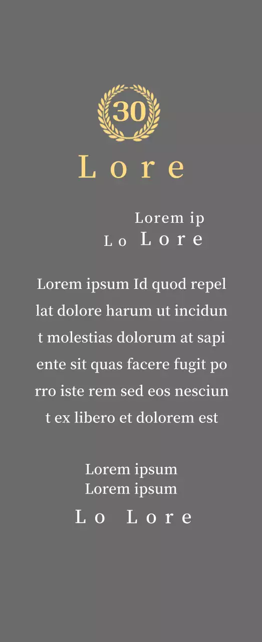 Firmenjubiläumsplakette mit Lorbeersymbol Konzept