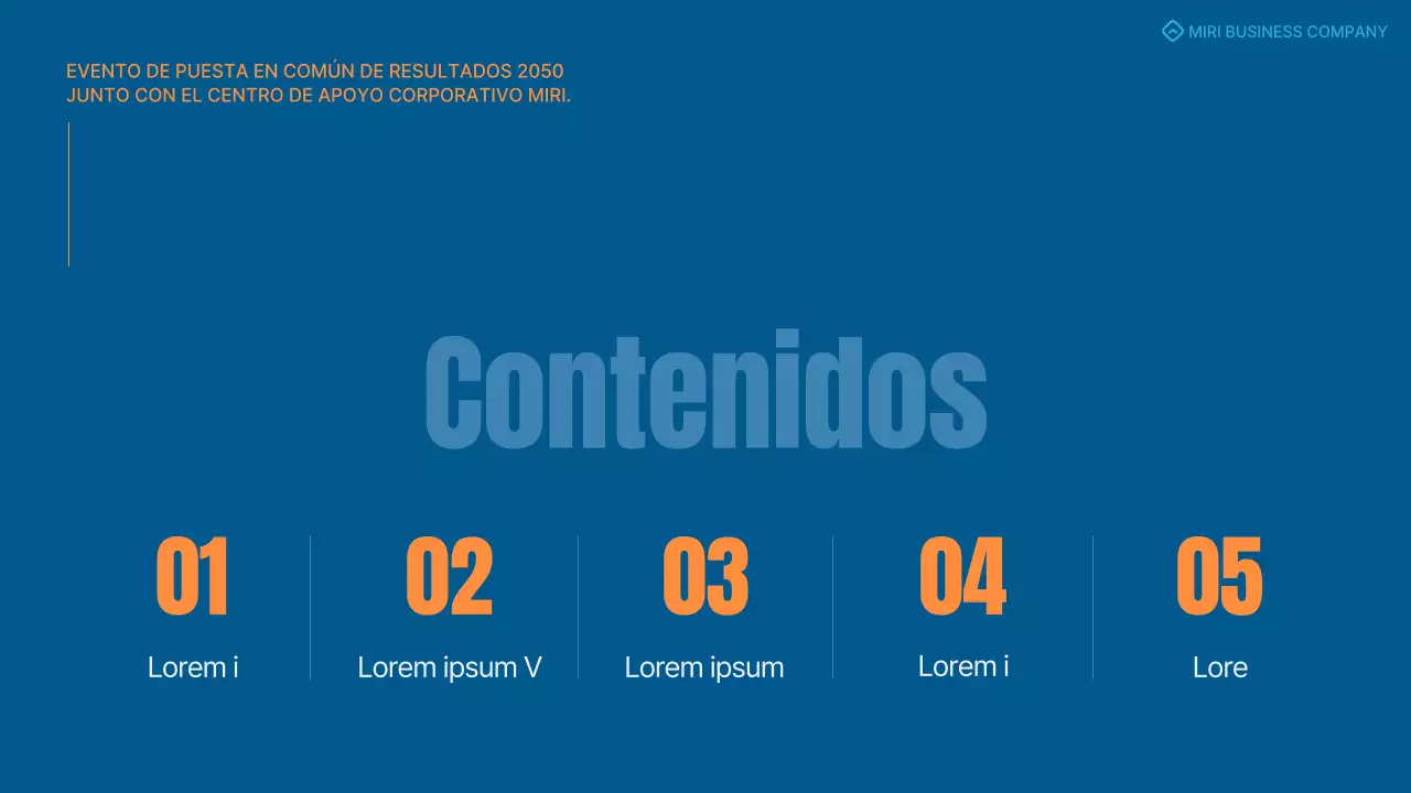 Un sencillo cuadro de mando azul y naranja