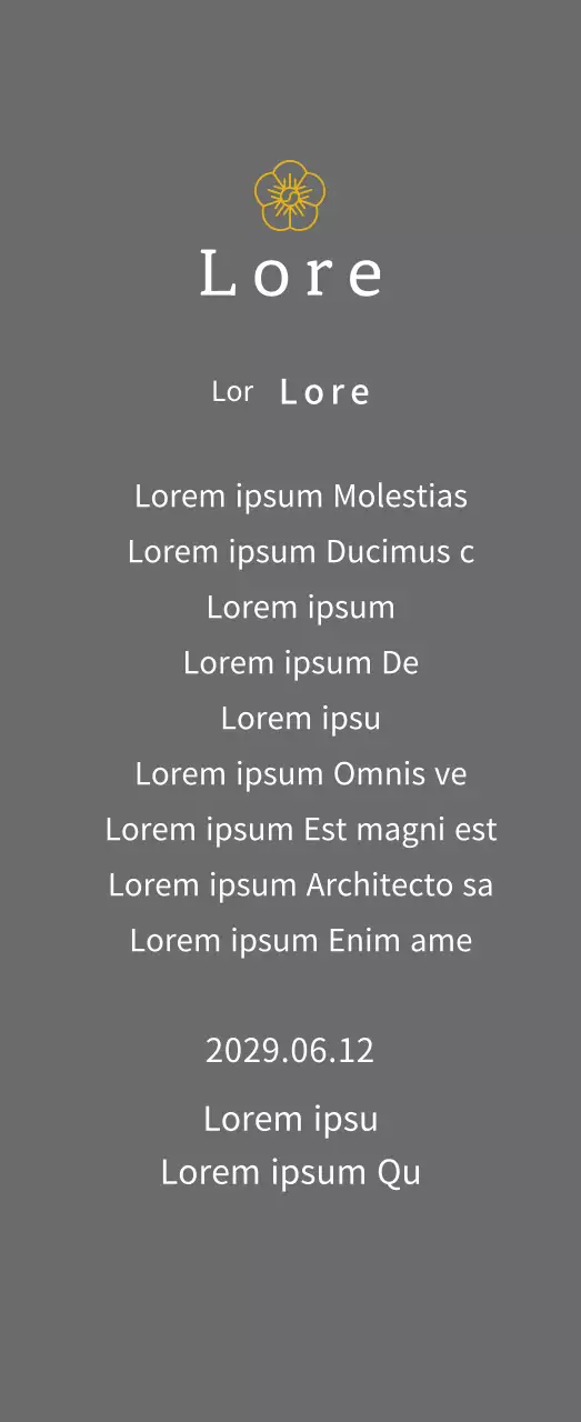 Auszeichnung Konzept Plakette mit Gold Linie Blumen