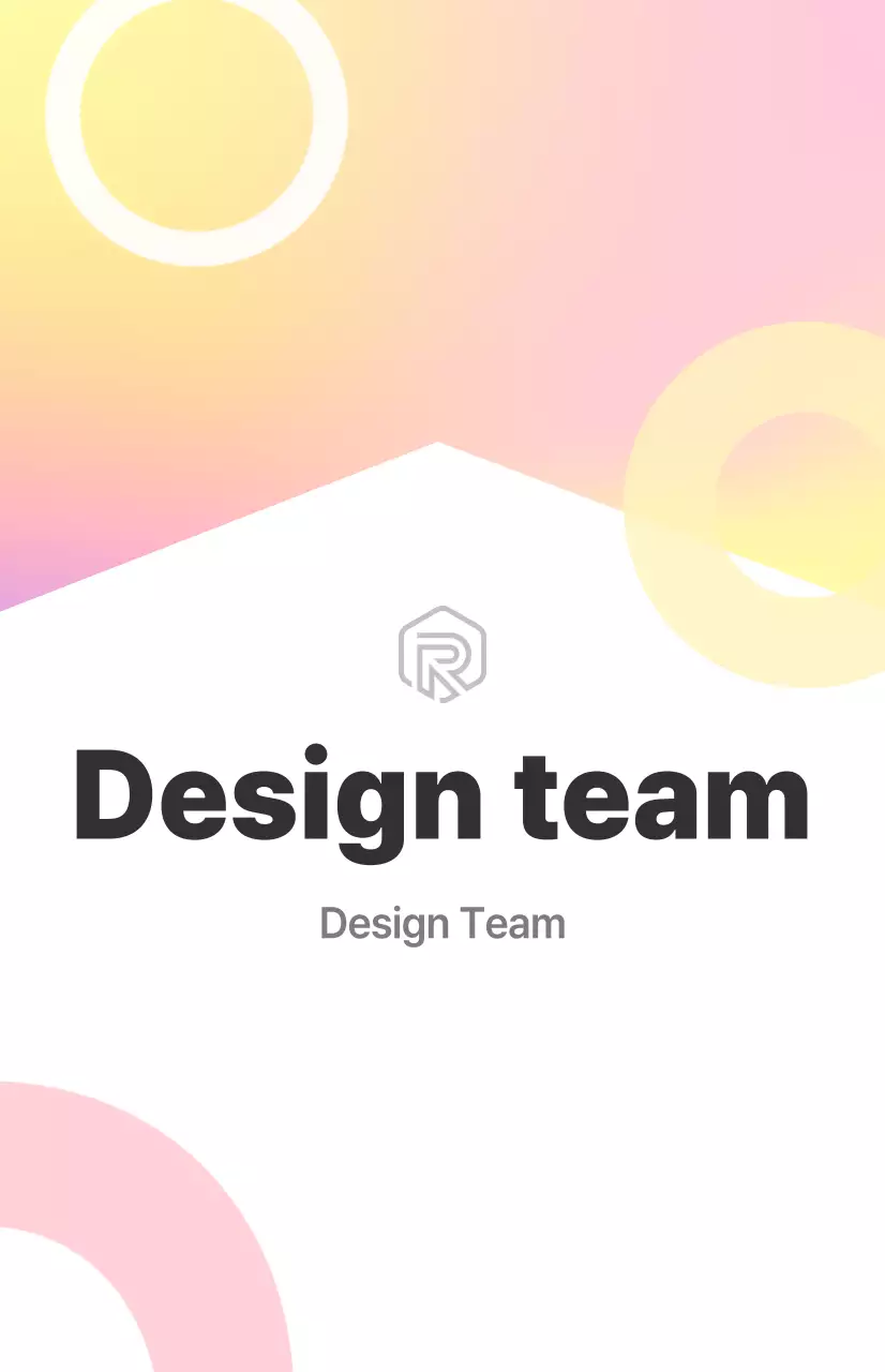 A clean, white, and colorful design team department sign