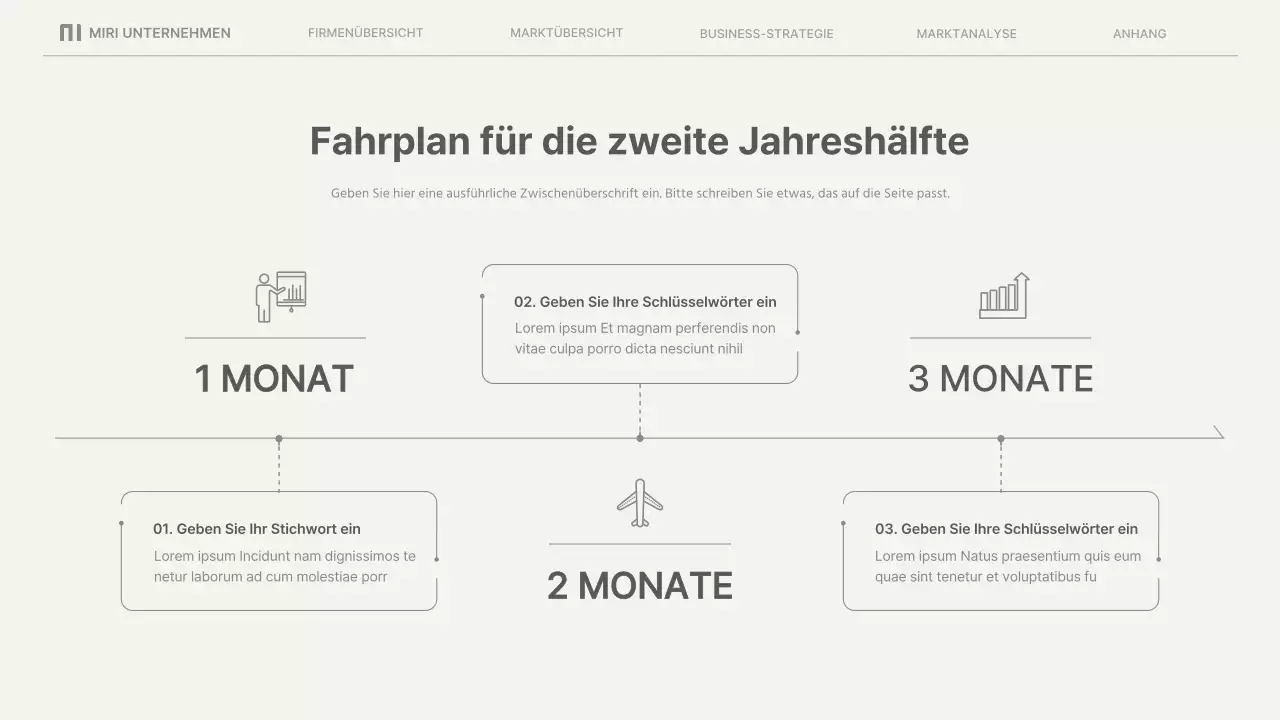 Einfache Geschäftsberichte in Beige