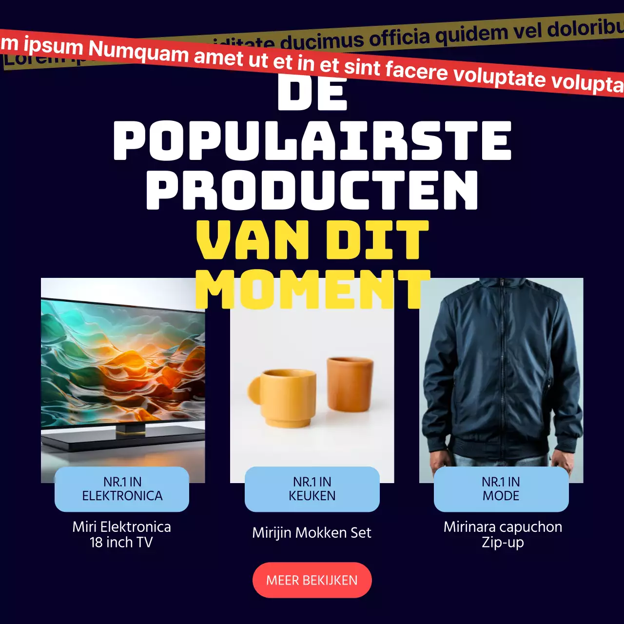 Trendy Black Friday-advertenties in zwart en rood