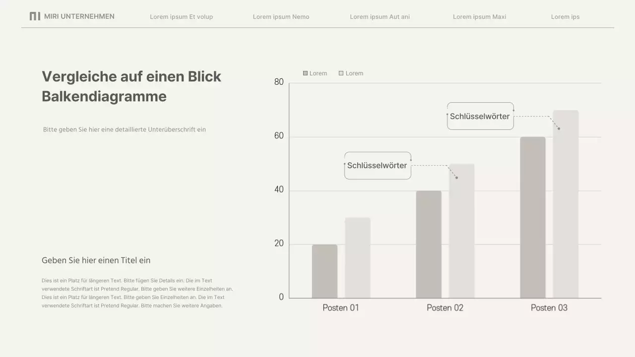 Einfache Geschäftsberichte in Beige