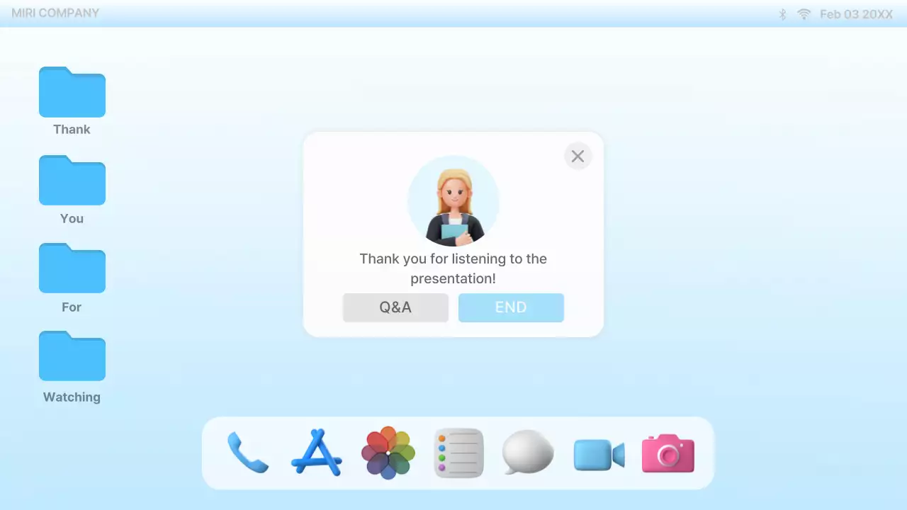 Blue Modern Ui Template Guide Presentation