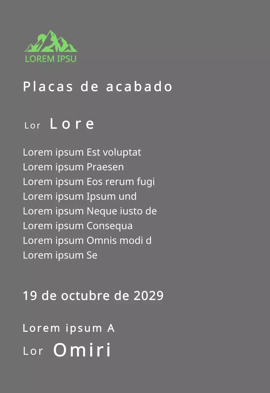 Placa de finisher de club de montaña con logotipo del club concepto con ilustración de montaña verde