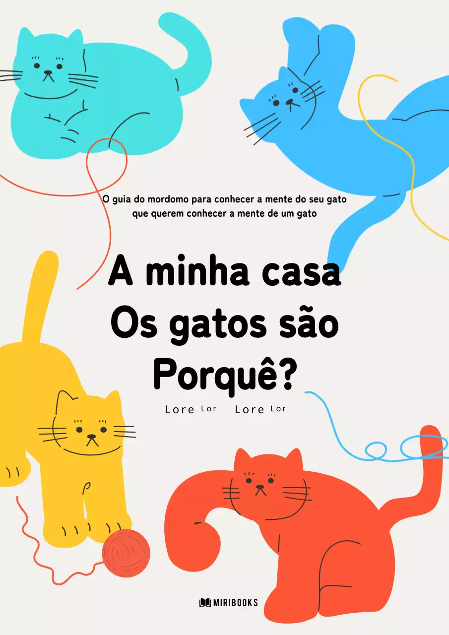 Capa de livro minimalista para animais de estimação em vermelho e menta
