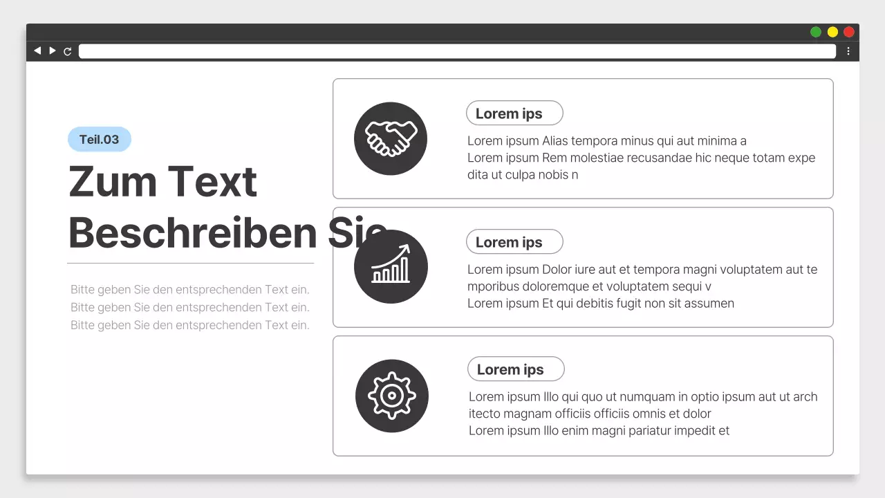 Einfaches weißes und schwarzes Schulungsmaterial für den Arbeitsplatz