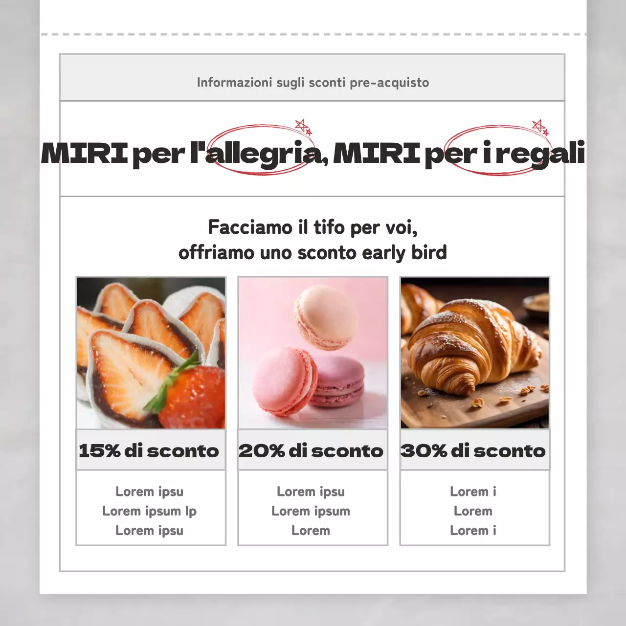 Promuovere regali grigi e di tendenza per il SAT