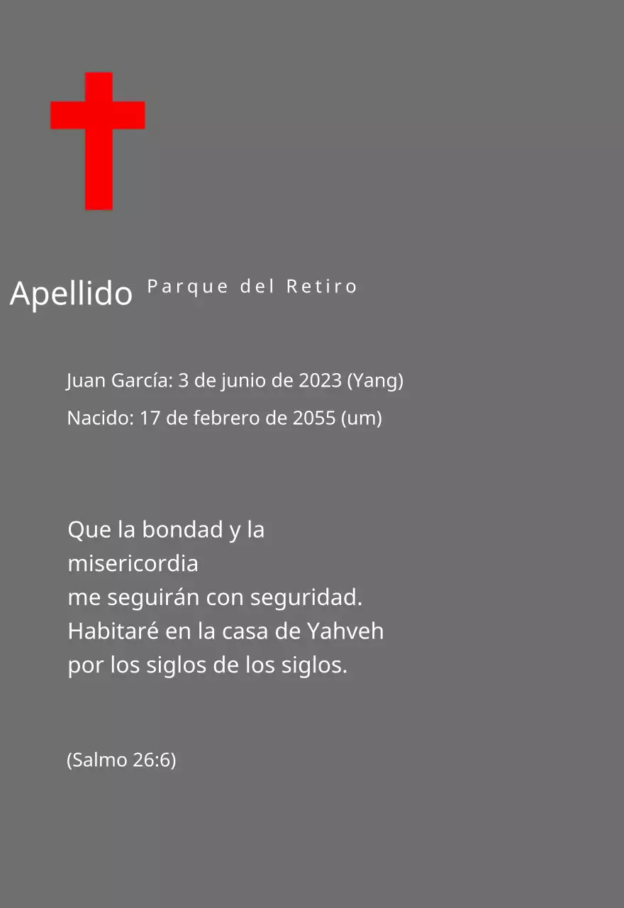 Placas funerarias de concepto cristiano o católico con versículos bíblicos