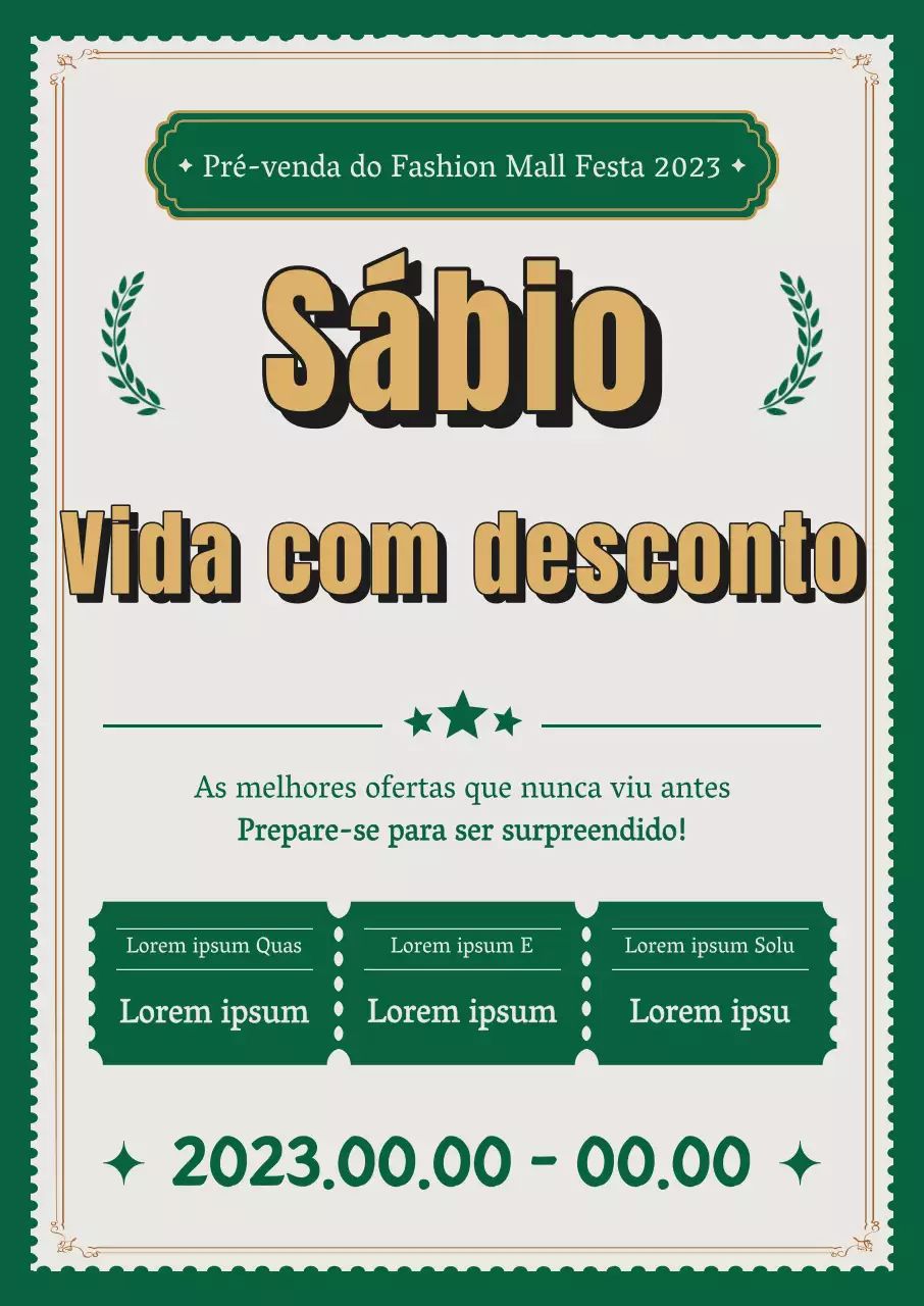 Evento de desconto de compras Korea Sale Festa com um fundo de inspiração retro, um esquema de tipos de letra de inspiração retro e imagens de cupões