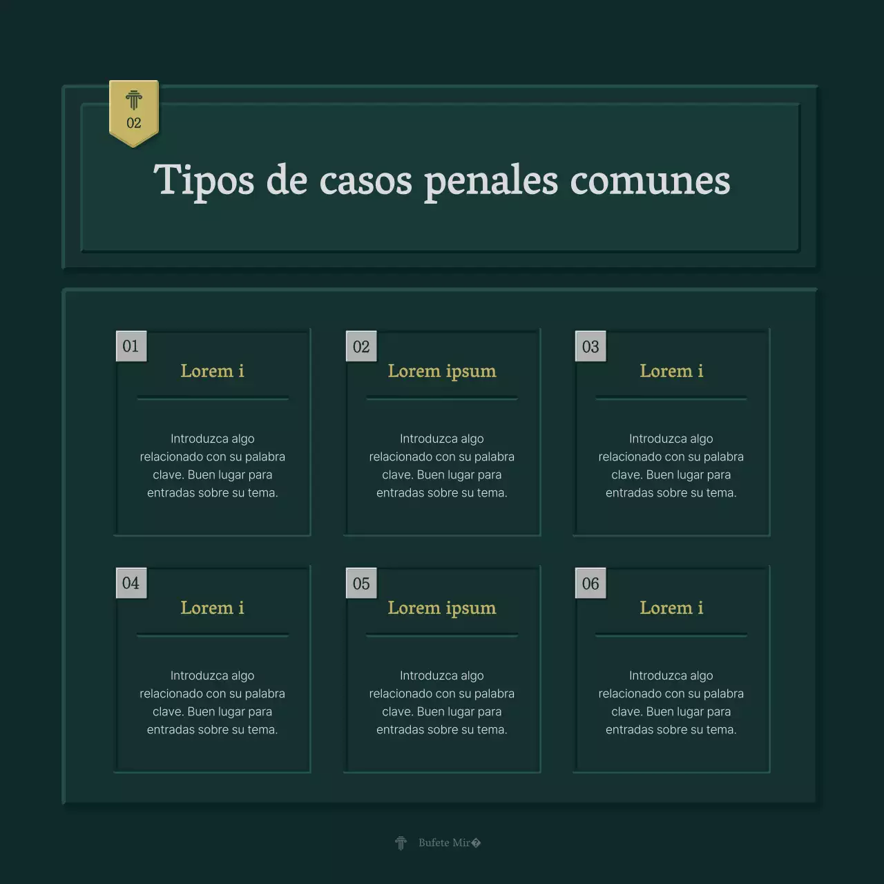 Perfil de empresa sencillo en verde y amarillo