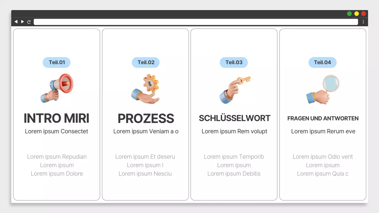 Einfaches weißes und schwarzes Schulungsmaterial für den Arbeitsplatz