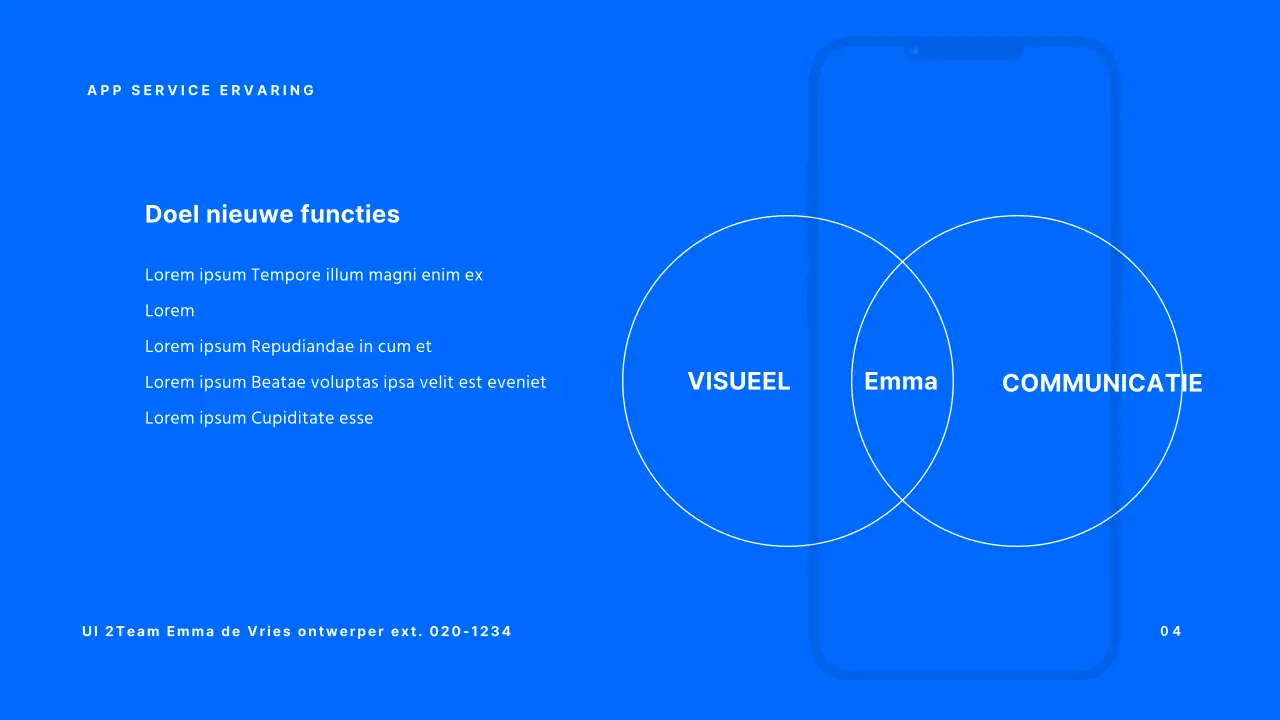 Blue's basisaankondiging van nieuwe functies
