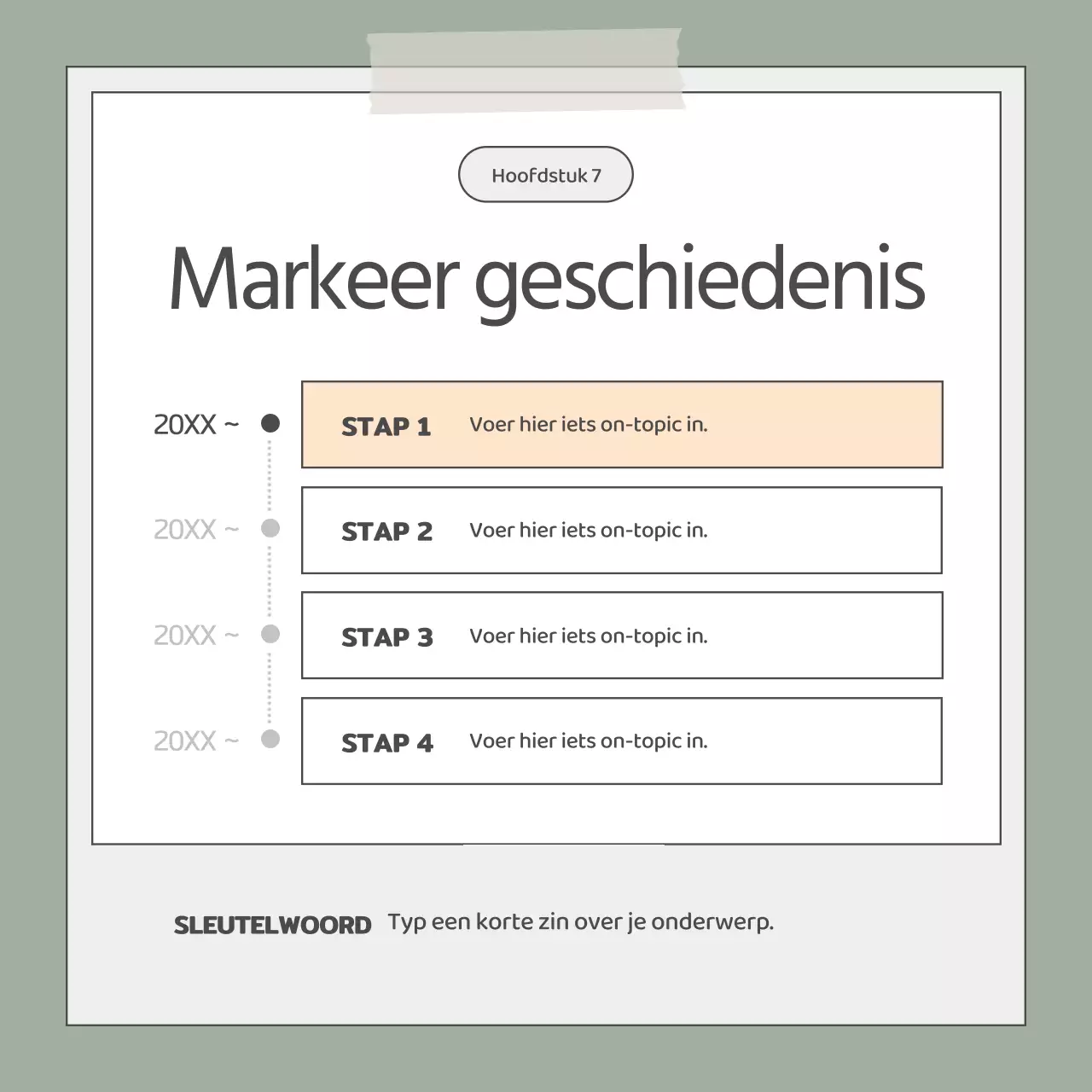 Een eenvoudige kaki en witte zakelijke elevator pitch