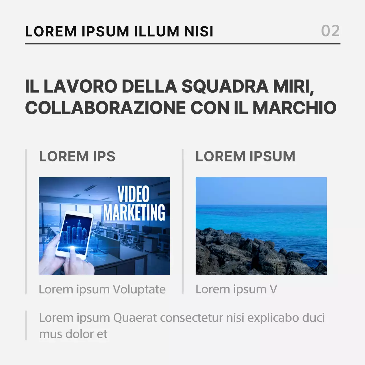 Un semplice annuncio di lavoro in nero e blu
