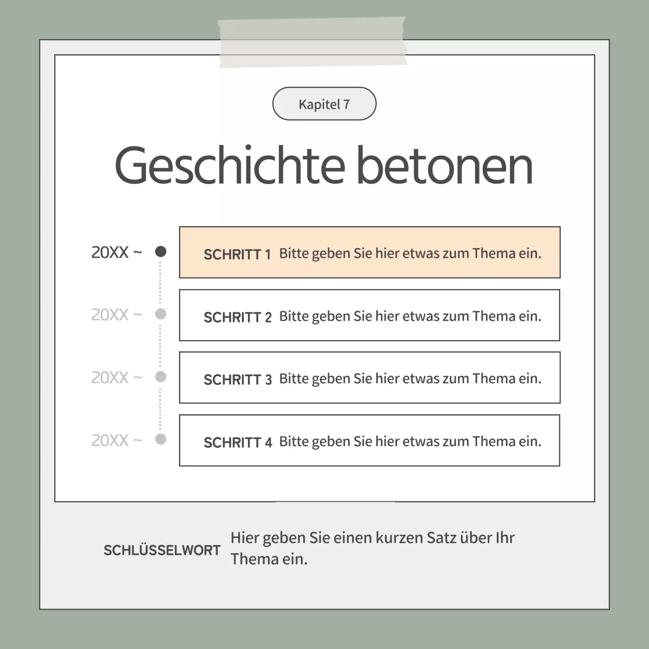 Ein einfaches khakifarbenes und weißes Business-Elevator-Pitch