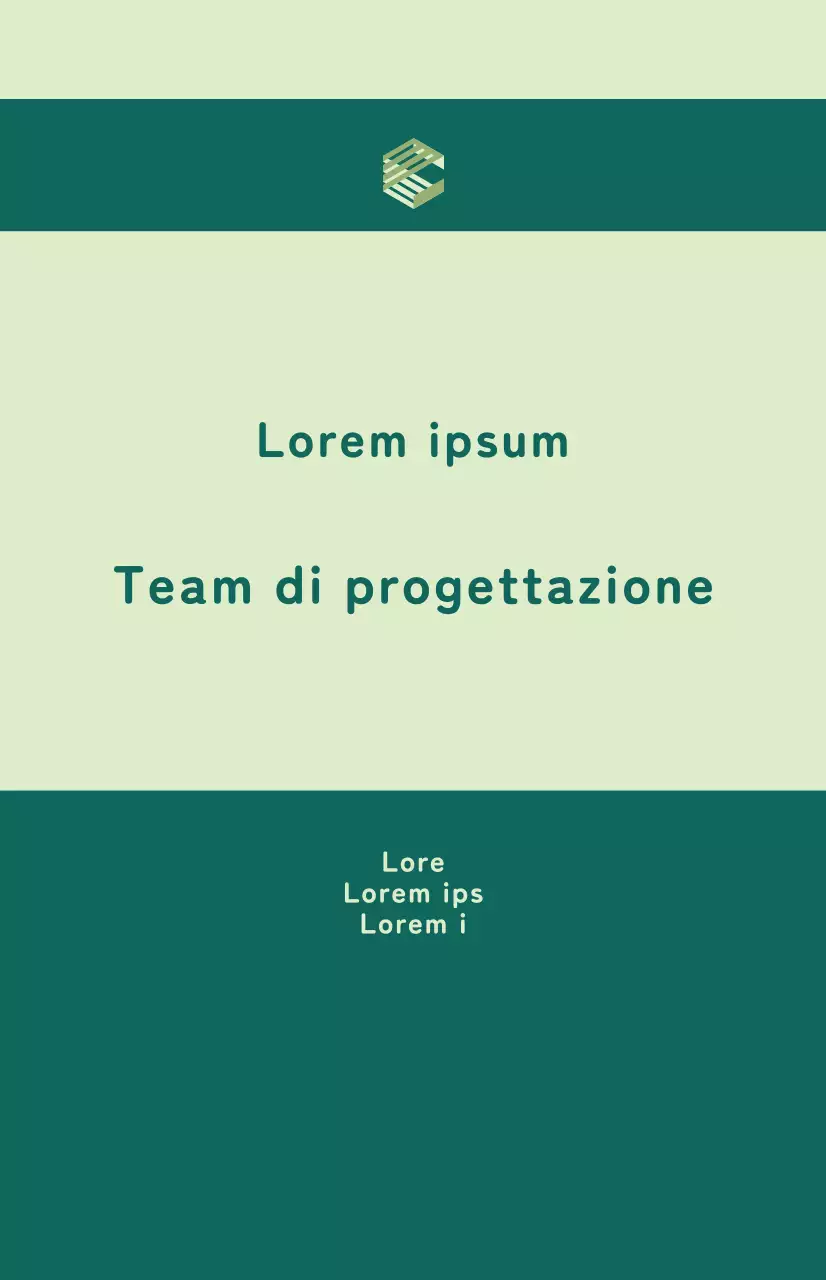 Bandiera a finestra con il nome della squadra evidenziato in una combinazione di colori verde.