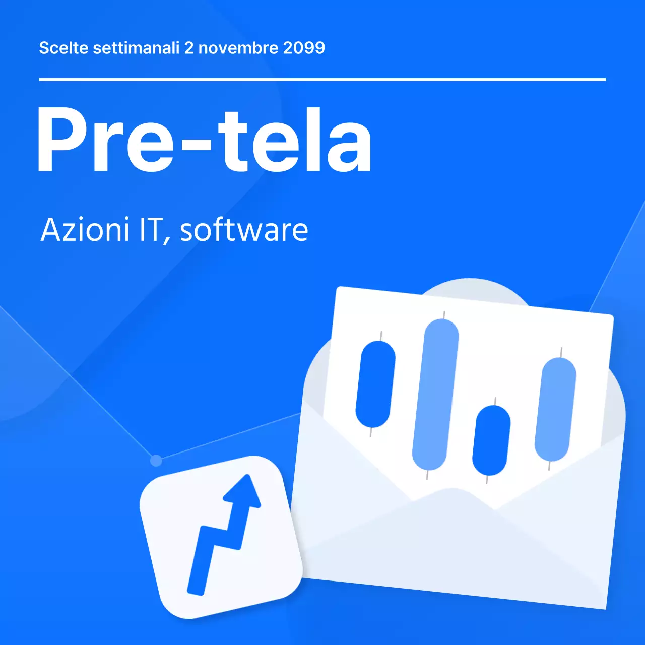 Promuovere le scelte azionarie kitsch in blu