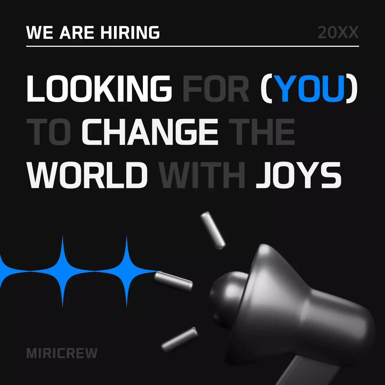 Black Modern Recruitment Notice Instagram Carousel