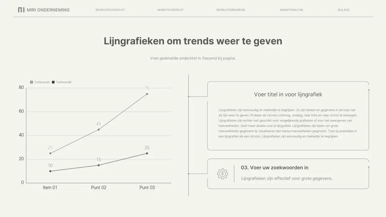 Eenvoudige zakelijke rapporten in beige