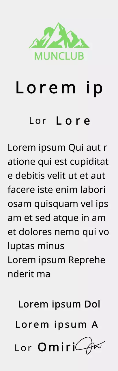 Targa per i finisher di un club di montagna con il concetto di logo del club e illustrazione di una montagna verde