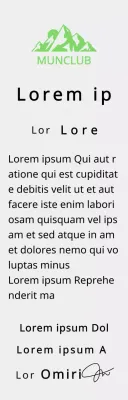 Targa per i finisher di un club di montagna con il concetto di logo del club e illustrazione di una montagna verde